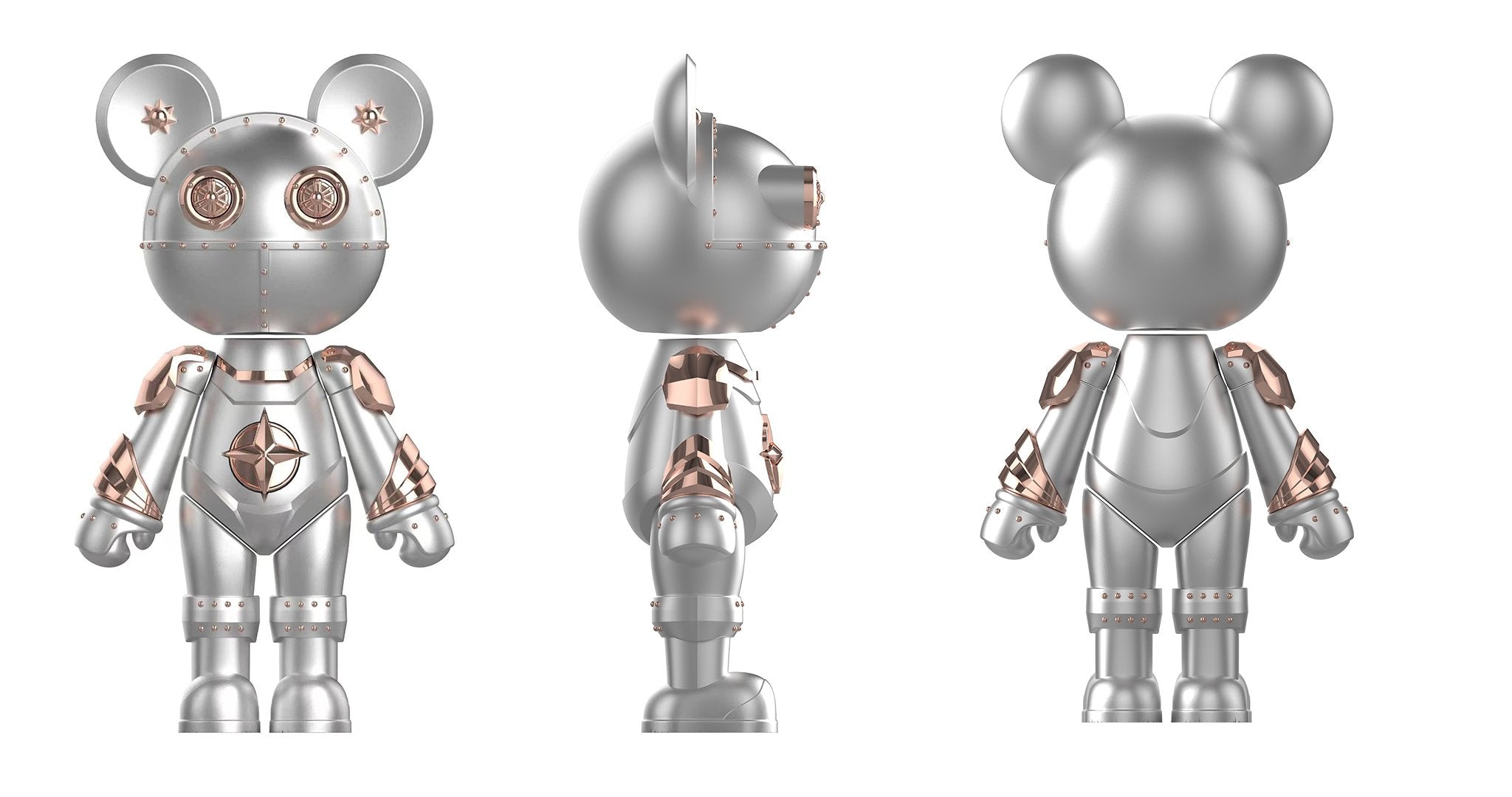 Star Bear — front, side and back views